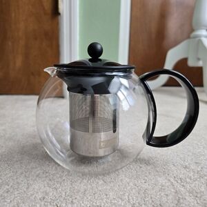Bodum Glass Teapot with Press and Stainless Steel Filter